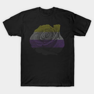 Enby ASCII rose T-Shirt